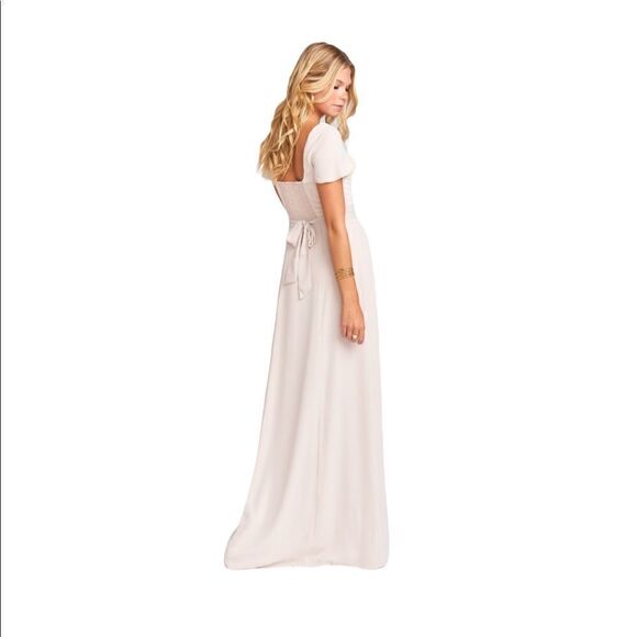 Show Me Your MuMu Weddings Marie Sweetheart Maxi Dress Show Me The Crisp | S NWT - Picture 1 of 7